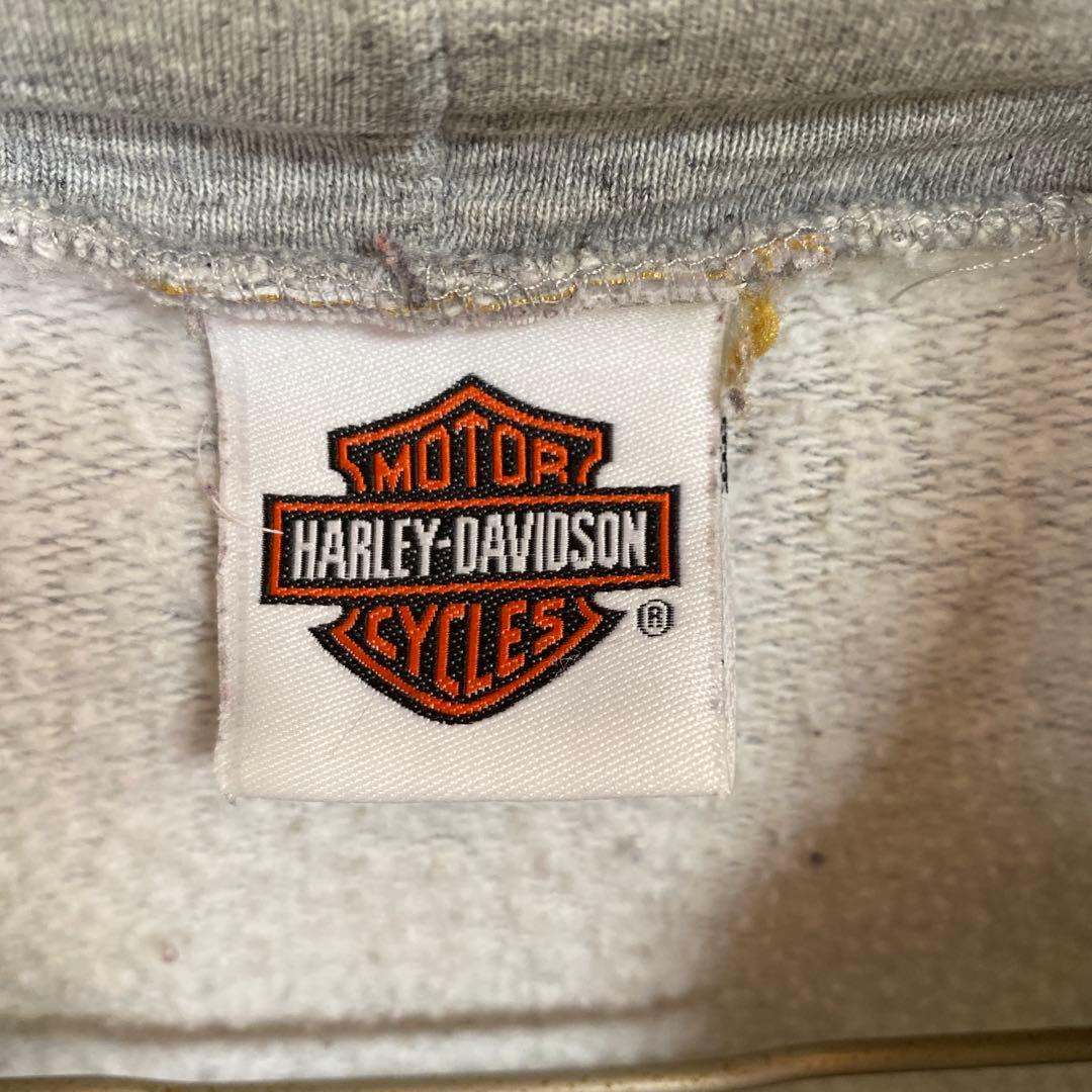 フォロー割済みハーレーダビッドソン　ジップパーカー　4面プリント　裏起毛　XL