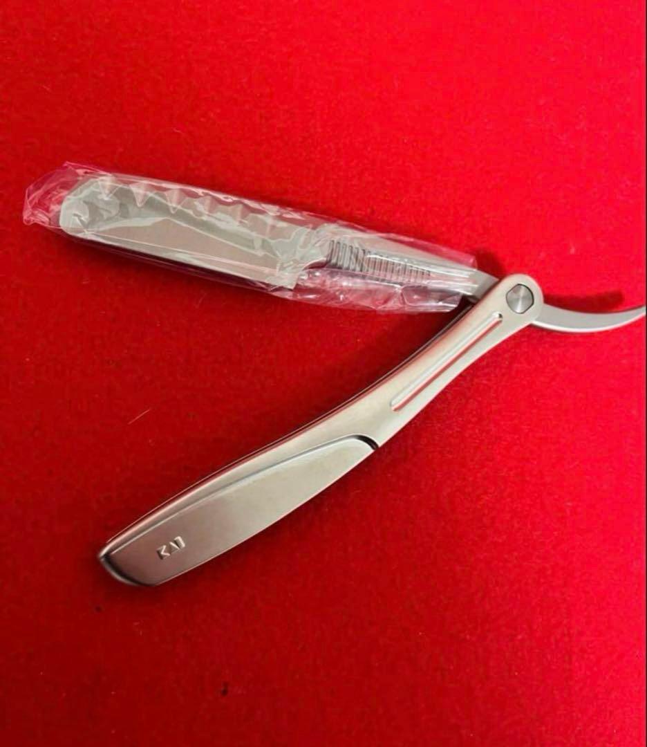 ベ*山様 貝印　キャプテン　エクセリア　レザー　理容　櫛　コーム　ベーク　本鼈甲