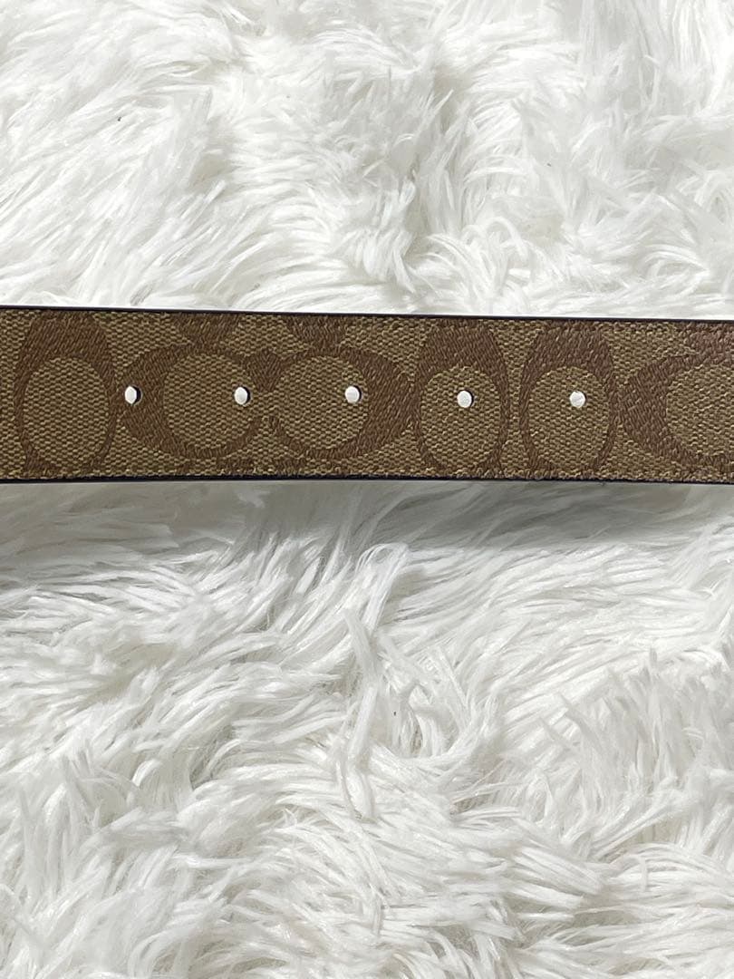 COACH コーチ　リバーシブル 本革　レザーベルト シグネチャー