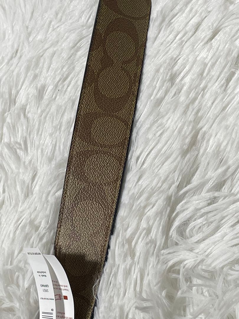 COACH コーチ　リバーシブル 本革　レザーベルト シグネチャー