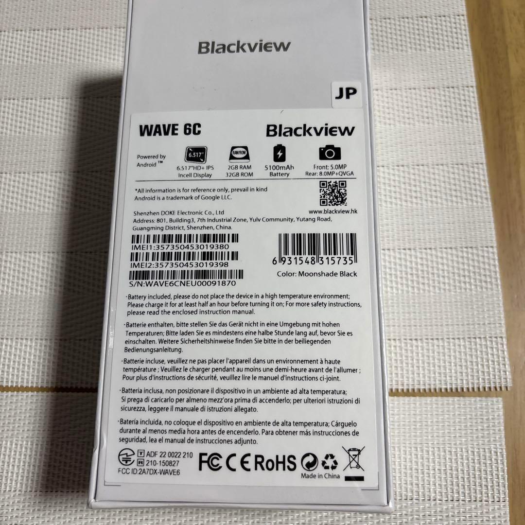 SIMフリースマートフォンBlackview Wave6C スマホ