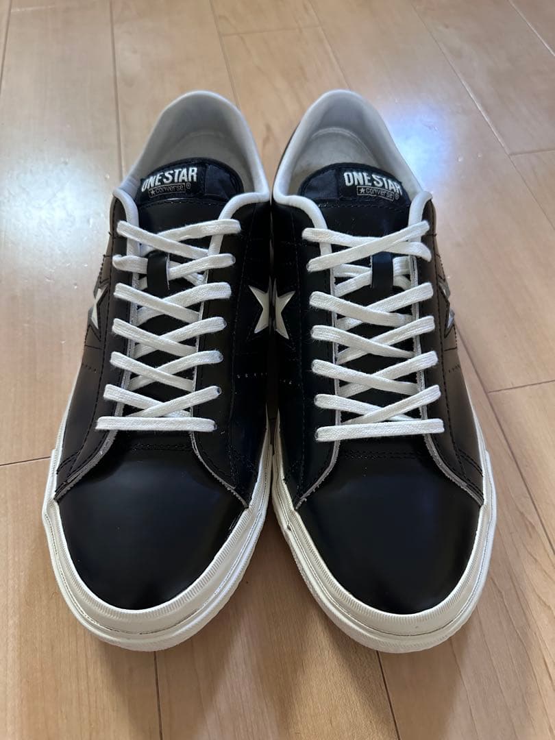 美品★ ONE STAR コンバース ワンスター 28.0㎝ ブラック レザー