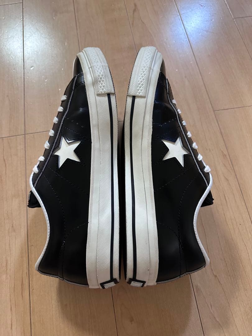 美品★ ONE STAR コンバース ワンスター 28.0㎝ ブラック レザー