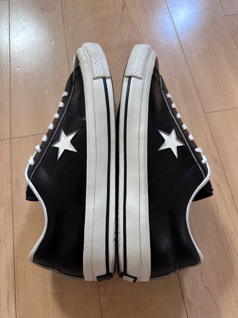 美品★ ONE STAR コンバース ワンスター 28.0㎝ ブラック レザー