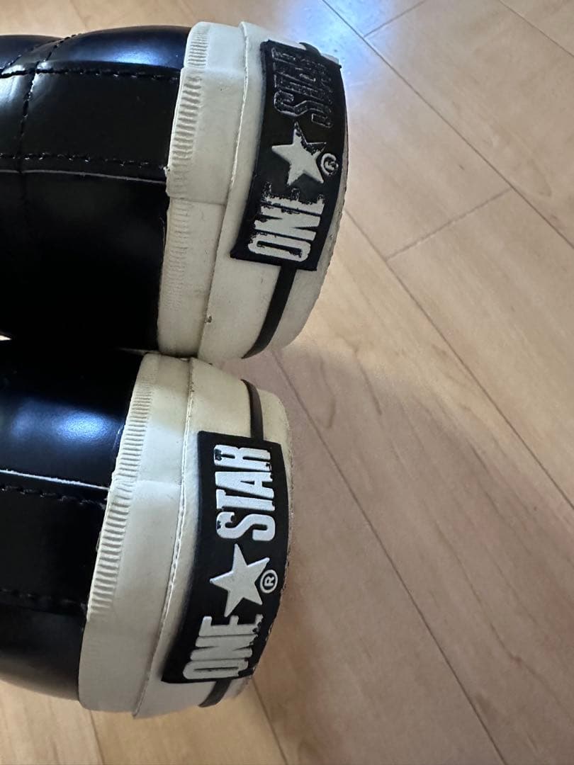 美品★ ONE STAR コンバース ワンスター 28.0㎝ ブラック レザー