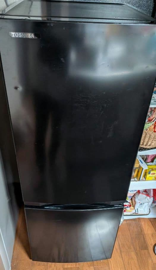 【2021年製】東芝 冷蔵庫 153L GR-T15BS(K) ブラッ