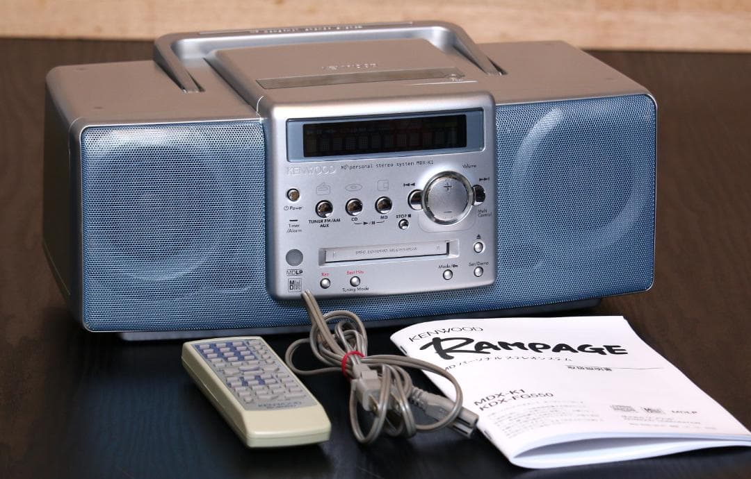 KENWOOD MDX-K1 CD/MD/TUNER コンポ ラジカセ シルバー