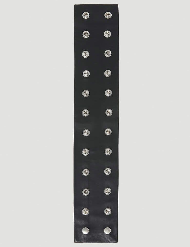 新品 Rick Owens 23AW Leather Stud Necklace