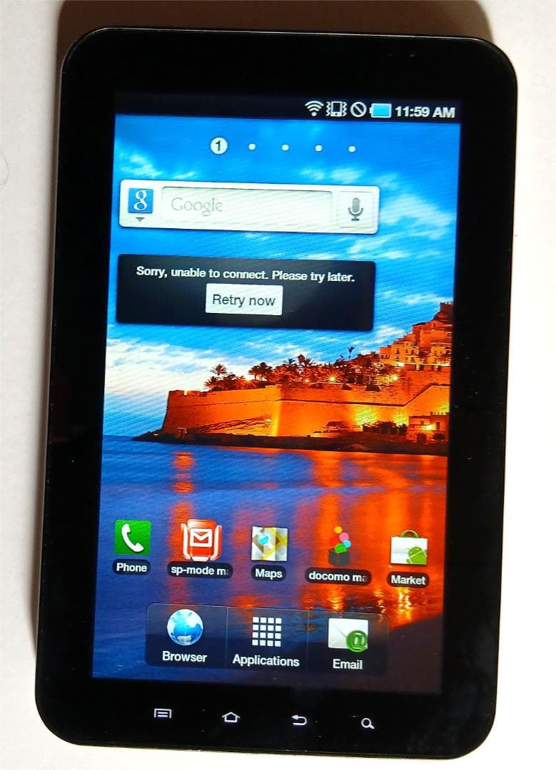 docomo Samsung SC-01C 極上状態 これがオリジナルのタブです