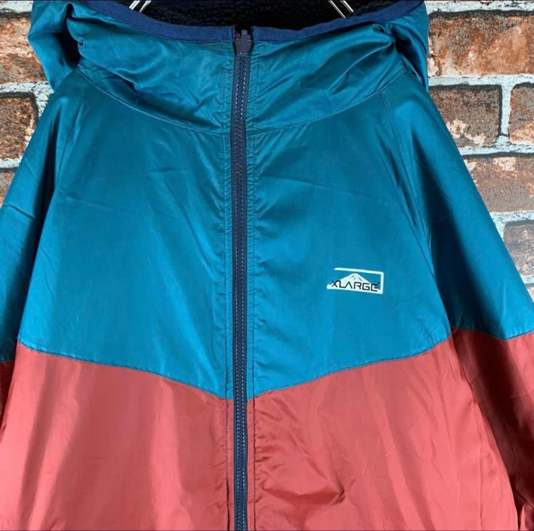 【即完売】エクストララージ　リバーシブル　ワンポイント　ボアフリース　ブルゾン