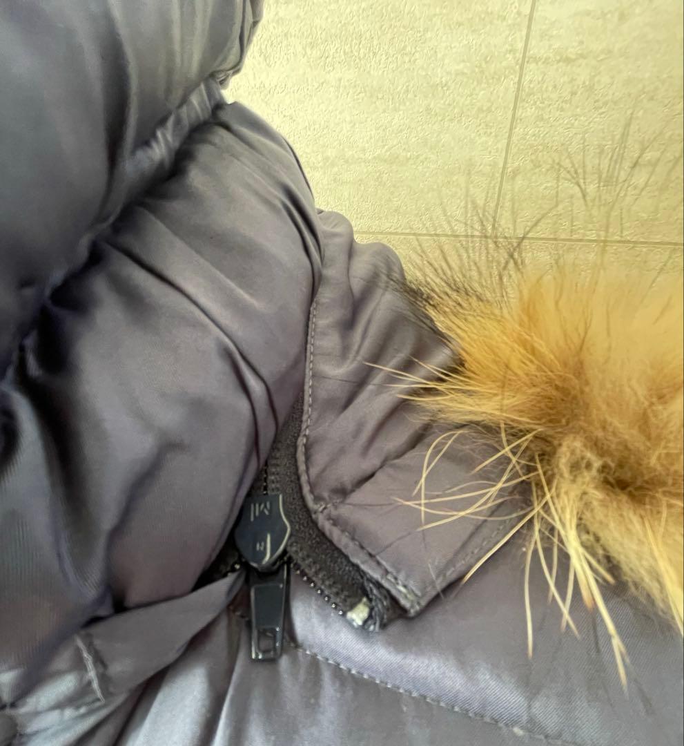 アミアンハウス ロングダウンコート ファー付きフード