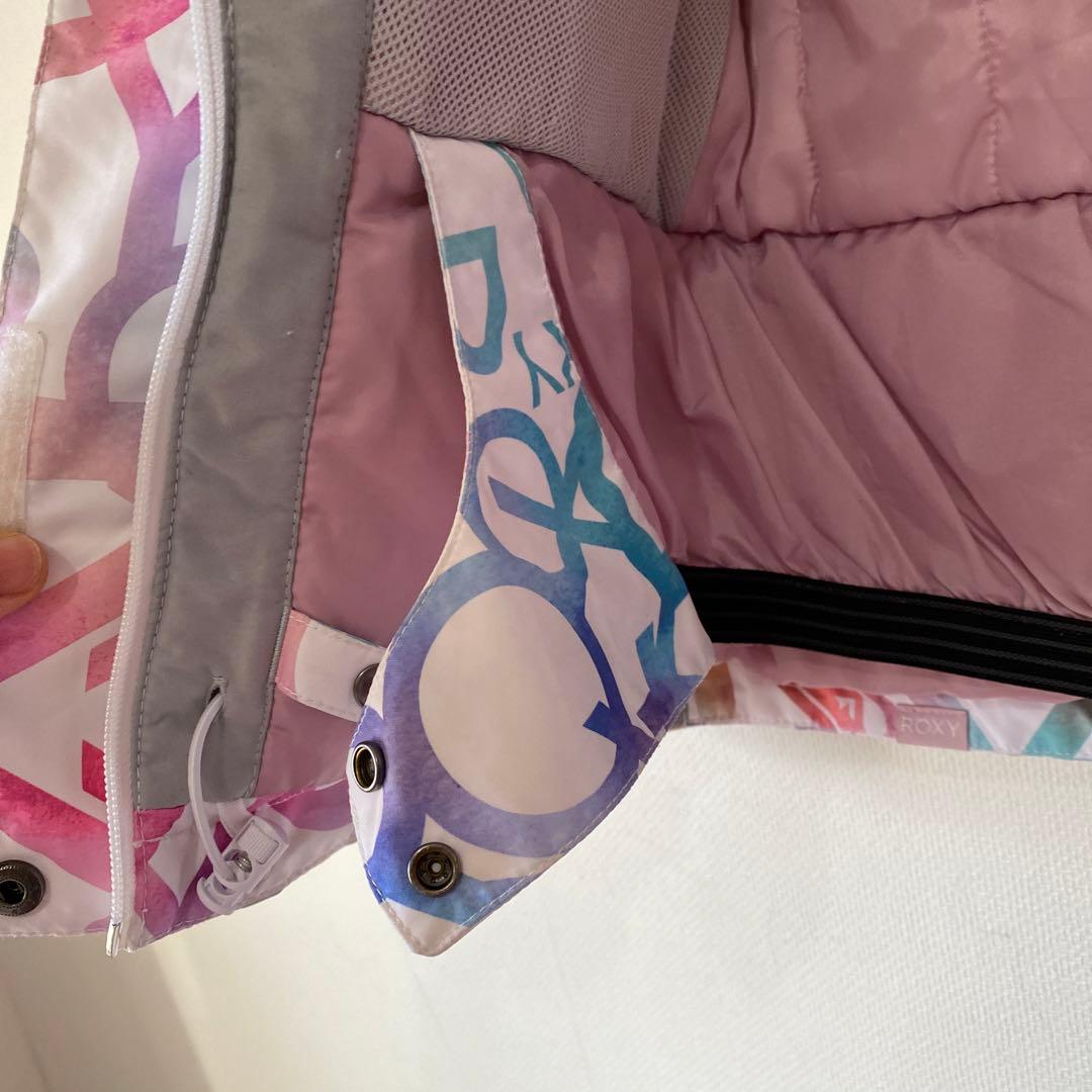 ROXY 子供用 キッズ140スノーボードウェアピンクスキー10M セットアップ