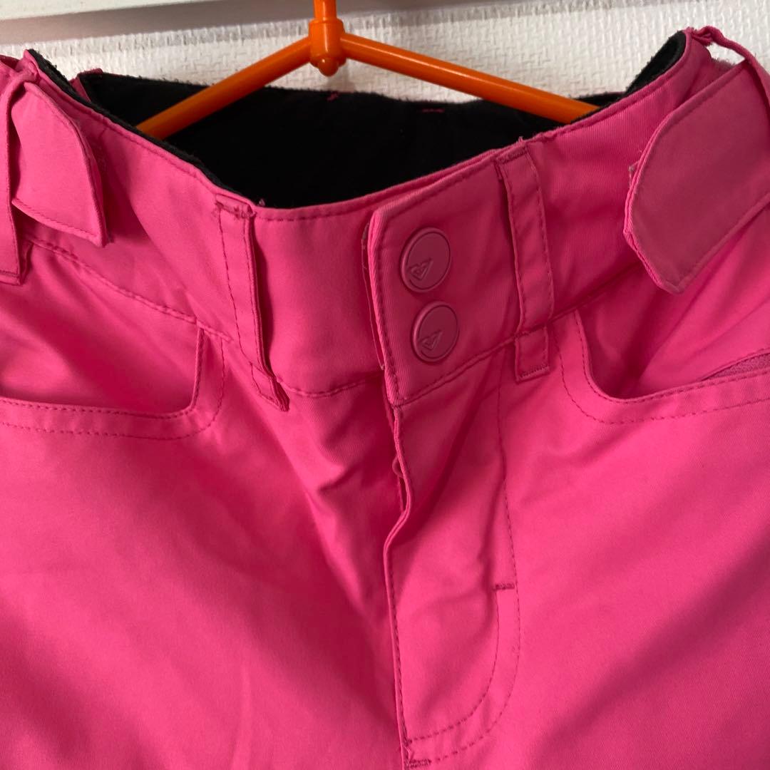 ROXY 子供用 キッズ140スノーボードウェアピンクスキー10M セットアップ