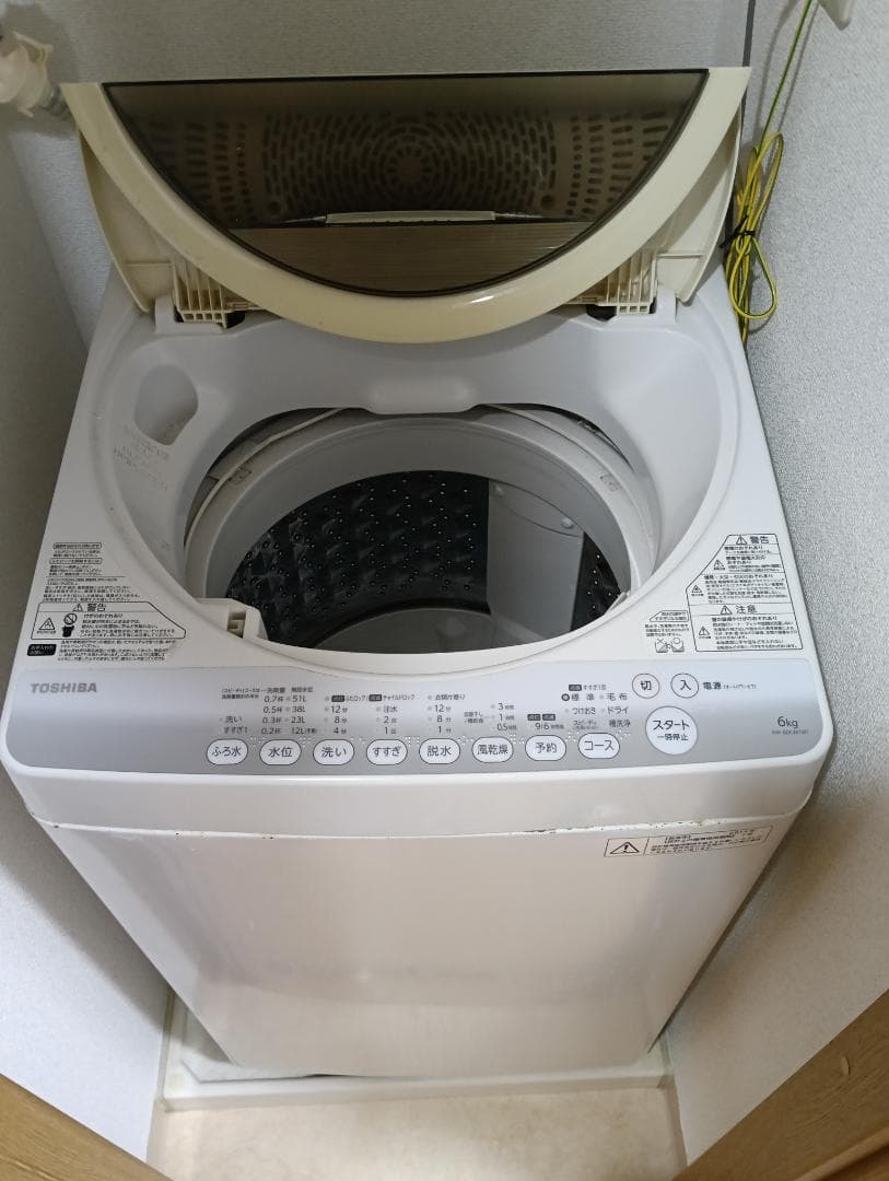 TOSHIBAドラム洗濯機STAIN CRYSTAL DRUM2014年製6kg