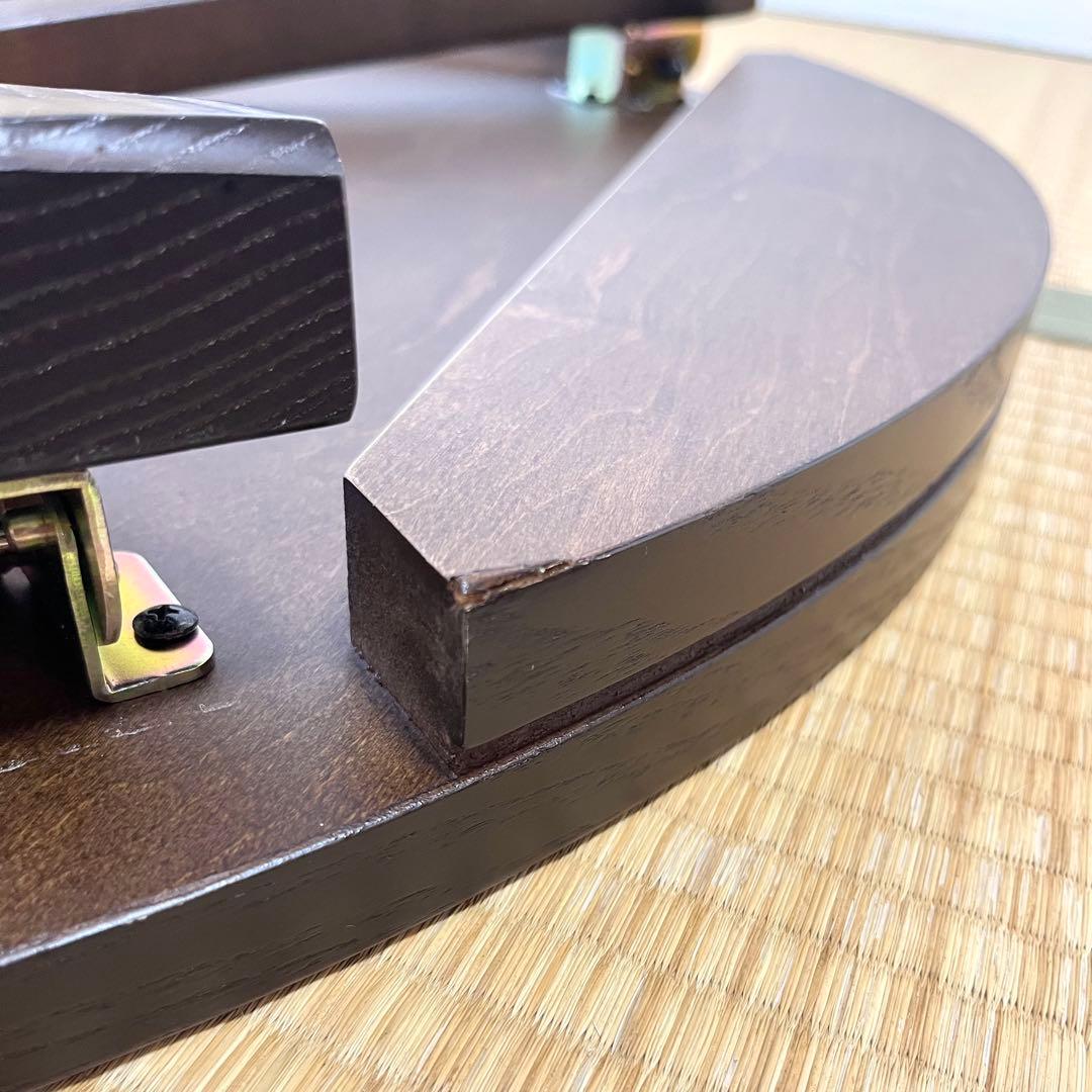 木製アンティーク 円形リビングテーブル ちゃぶ台（直径80cm 高さ35cm）