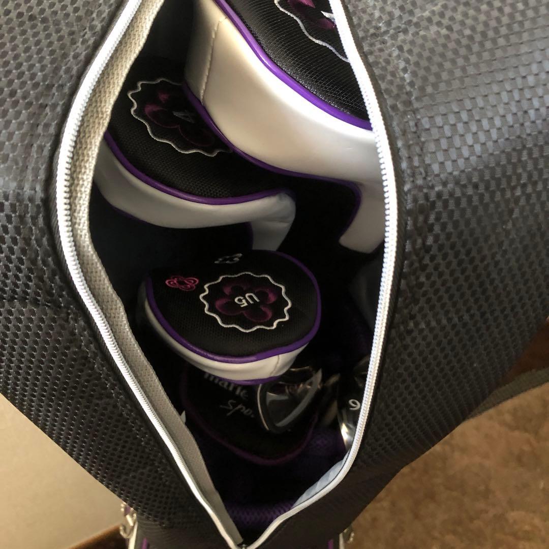 ホ*C様 美品　marie claire ゴルフクラブセット ７本　黒紫