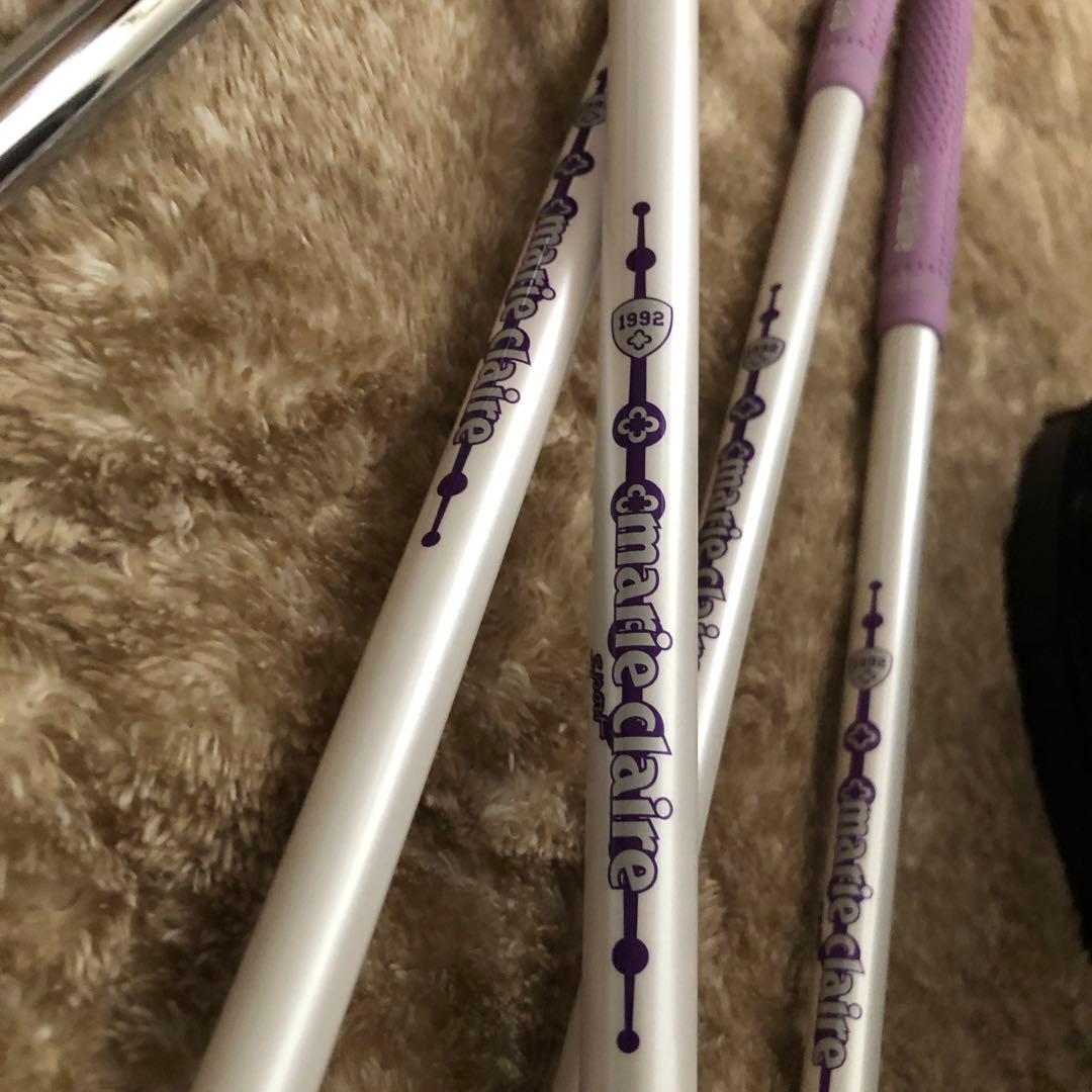 ホ*C様 美品　marie claire ゴルフクラブセット ７本　黒紫