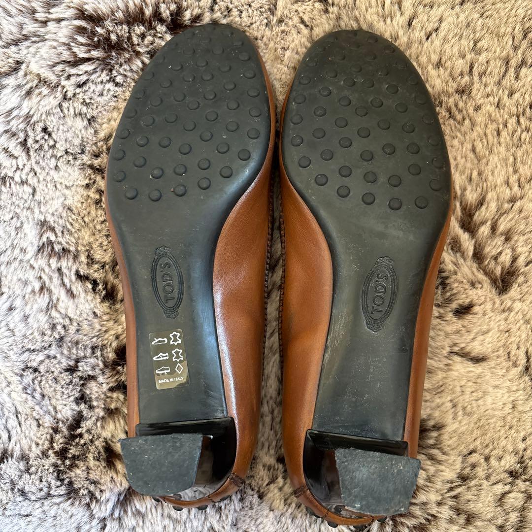 TOD'S トッズ　 ブラウン タッセル付き パンプス　美品　激安