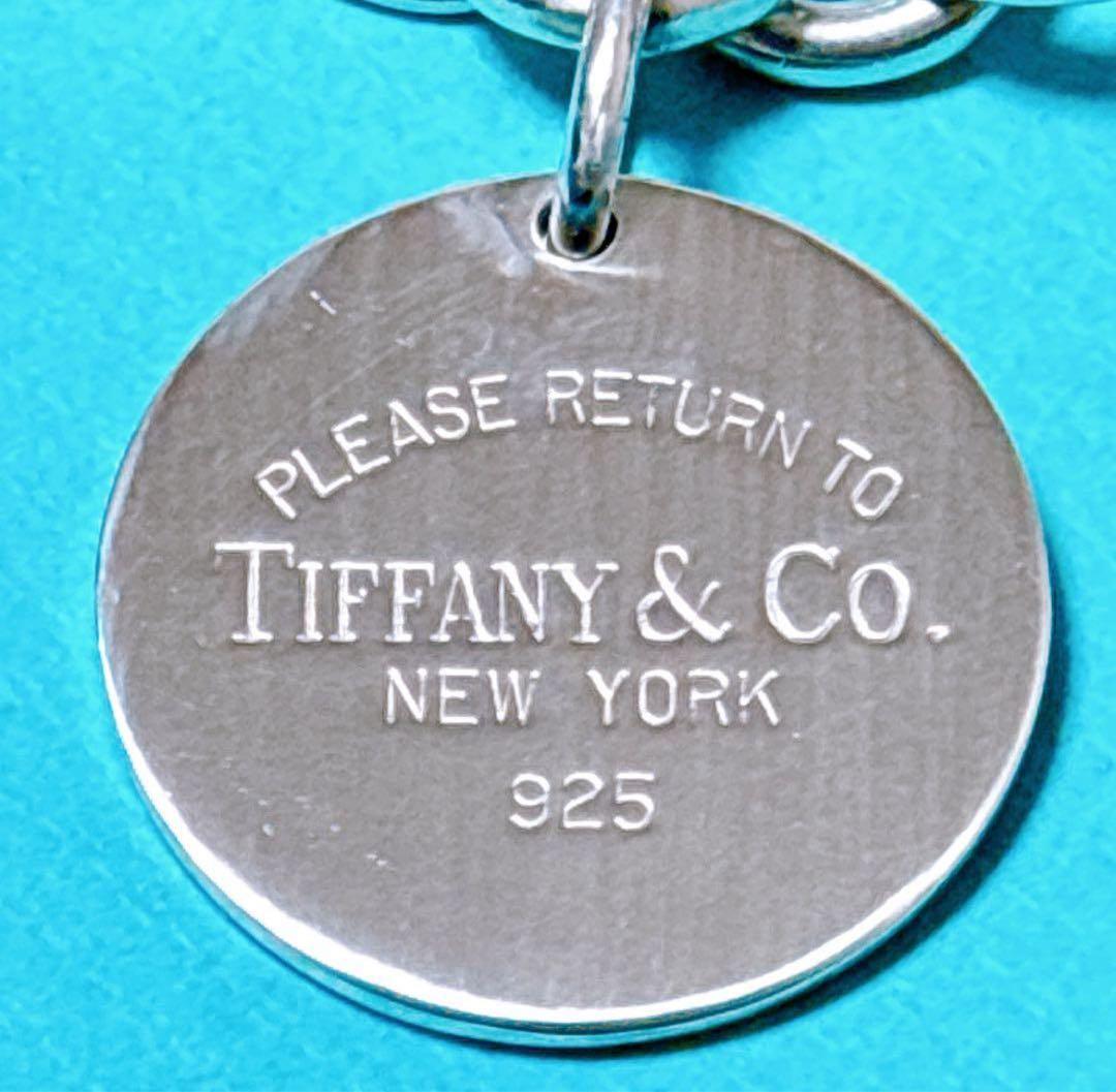 【美品】19cmティファニー リターントゥ オーバルタグ ブレスレット SV