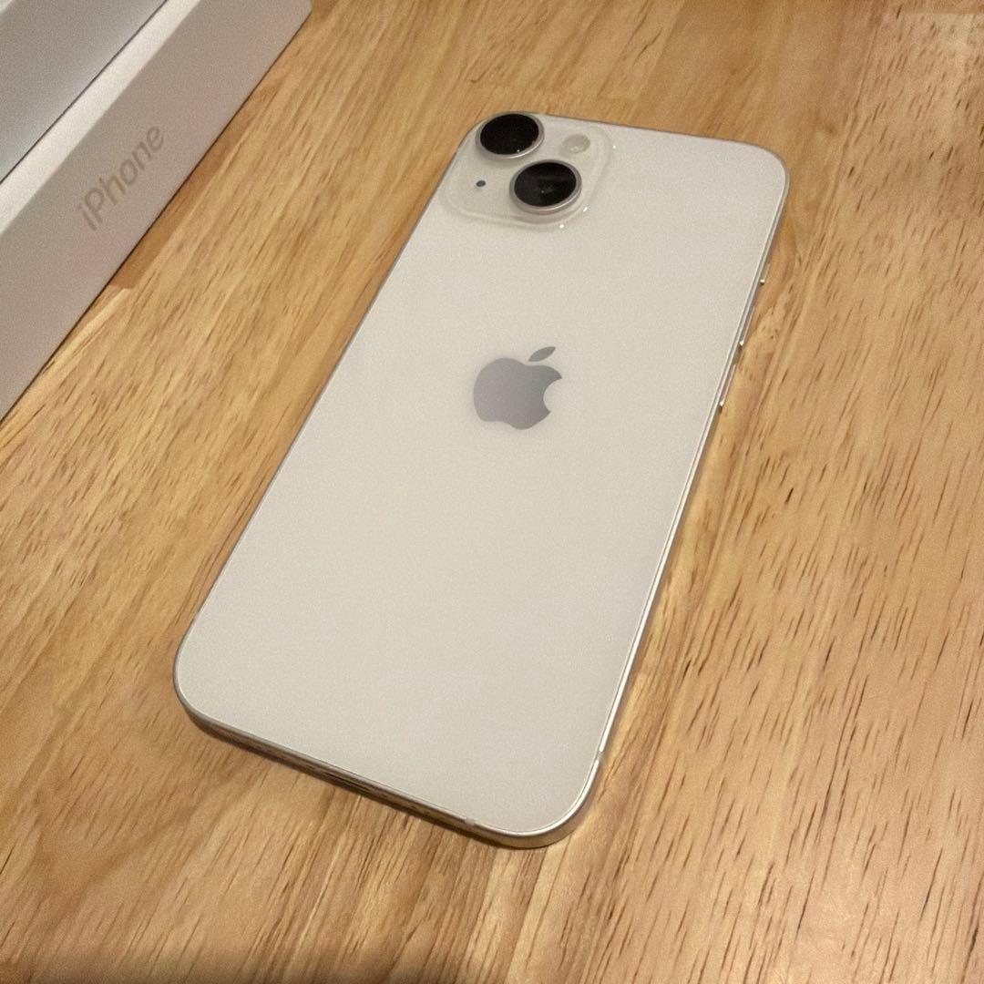 (美品)iPhone14本体SIMフリー128GBスターライト MPUQ3J/A