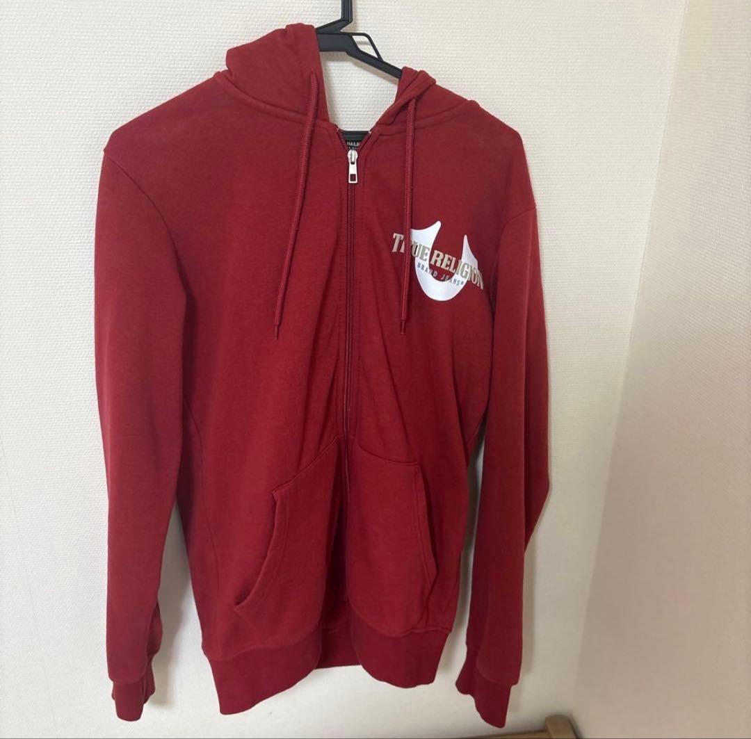 lil loaded着用 TRUE RELIGION ジップパーカー s レッド