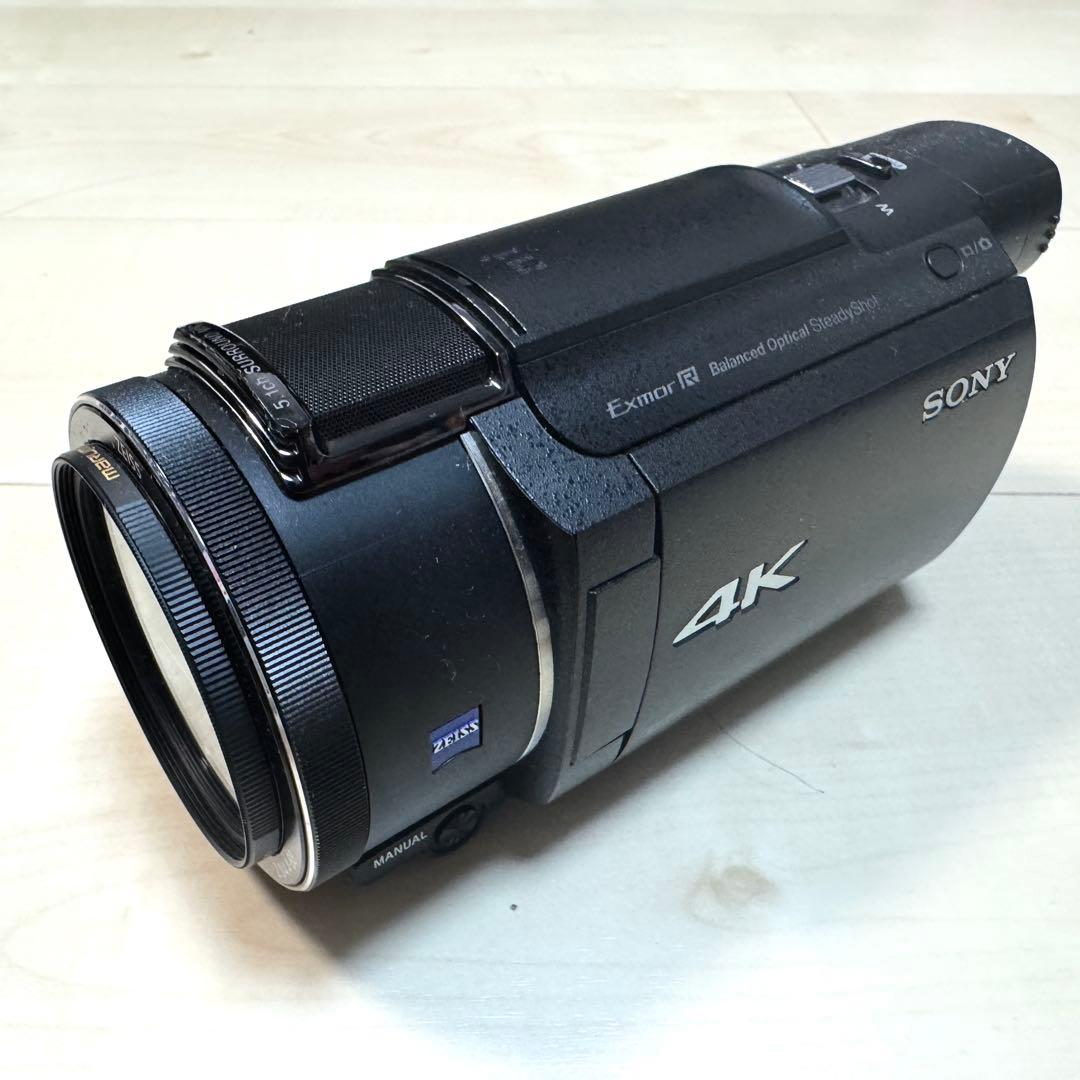 「値下げ」【美品】SONY FDR-AX55 4Kビデオカメラ ブラック