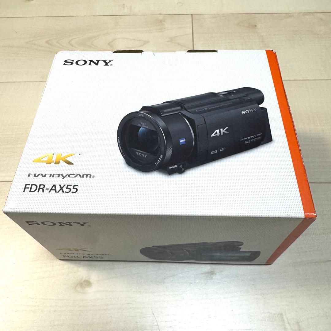 「値下げ」【美品】SONY FDR-AX55 4Kビデオカメラ ブラック