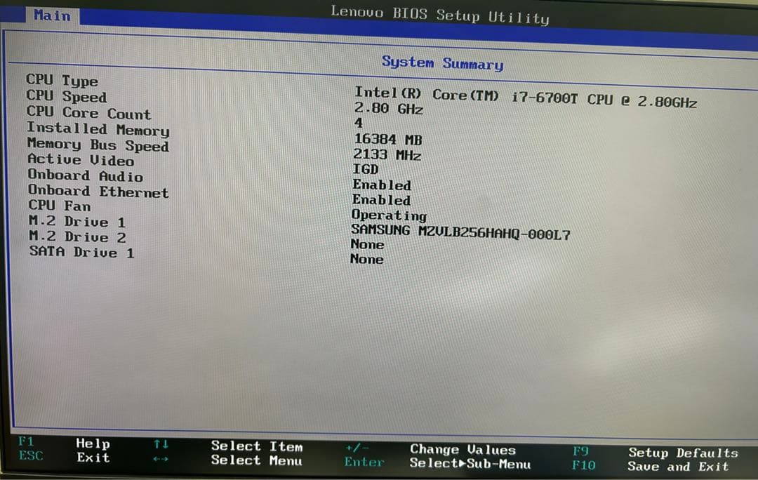 ミニPC Lenovo ThinkCentre M910q