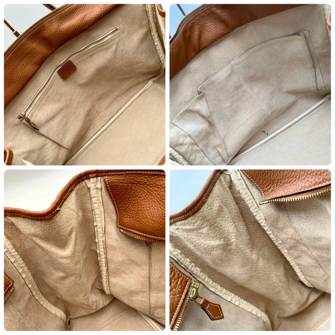 極美品✨ Cisei トートバッグ 茶色 レザー 大容量 ファスナー ビジネス