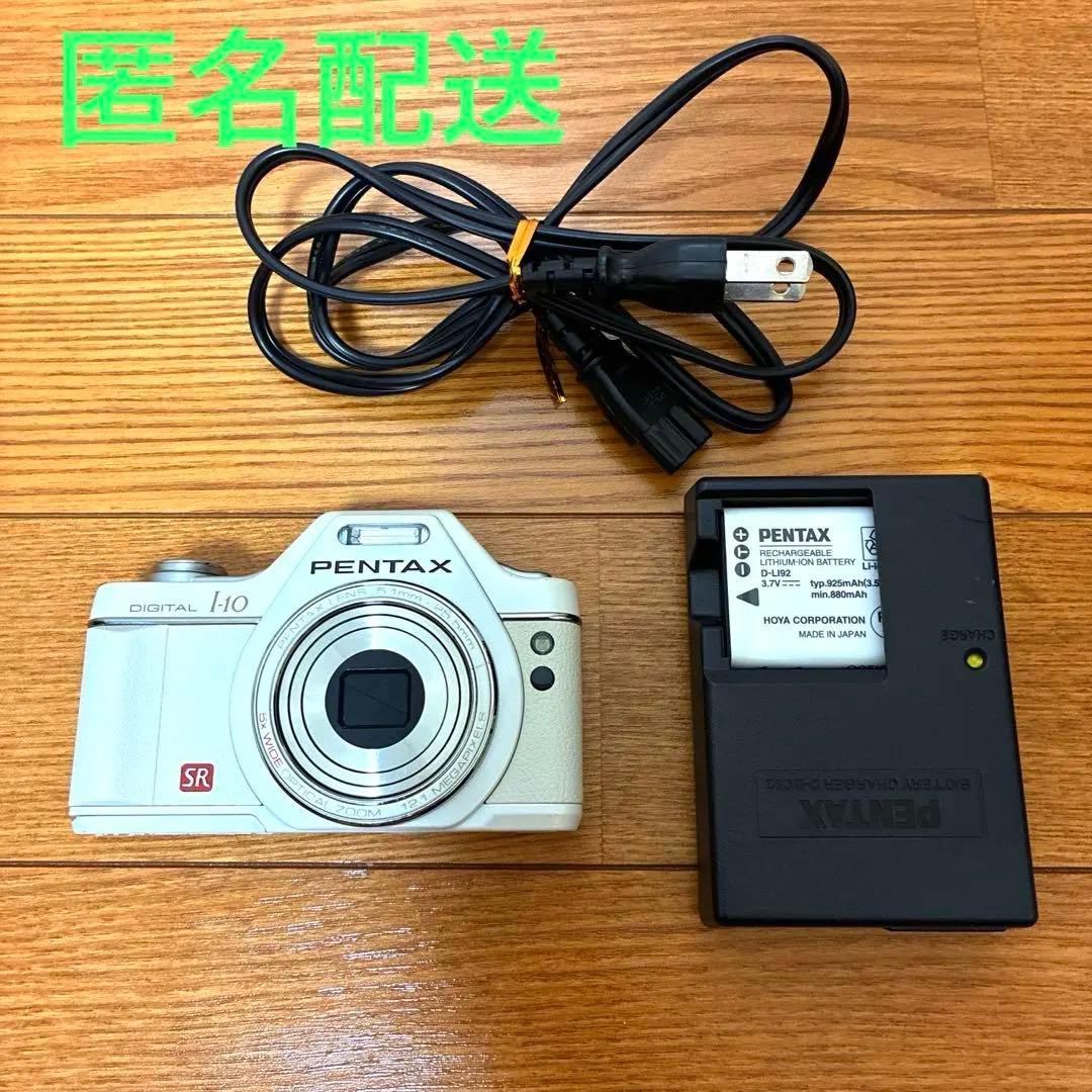 【ペンタックス】PENTAX I-10 コンパクトデジタルカメラ レトロ 白