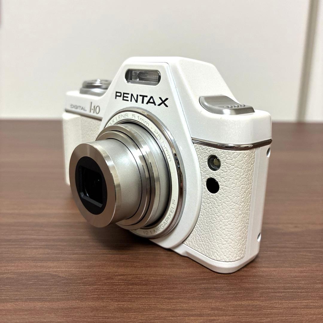 【ペンタックス】PENTAX I-10 コンパクトデジタルカメラ レトロ 白