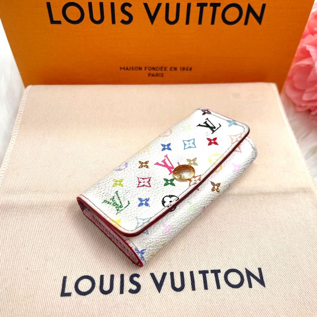 <良品>ルイヴィトン 　モノグラム　マルチカラー　キーケース　　4連 　861