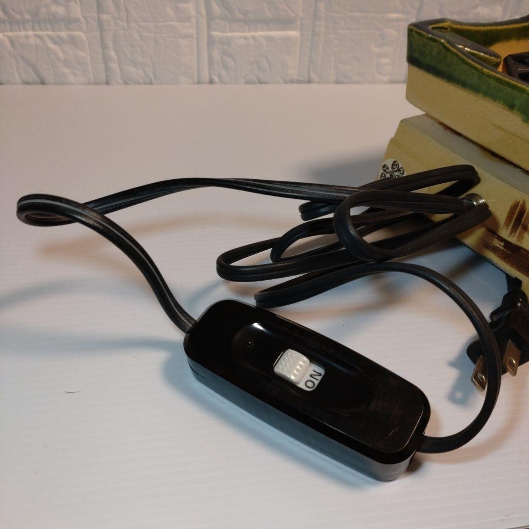 野々田商店　陶器 織部焼卓上電気火鉢 / ミニコンロ