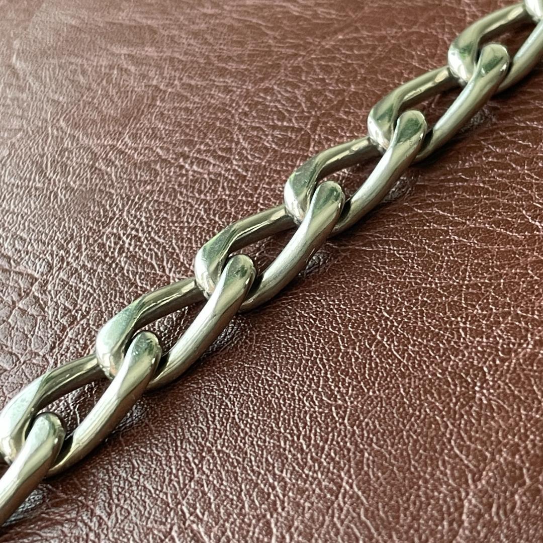 ヴィンテージ ブレスレット メンズ メキシコ製 シルバー925 カーブチェーン