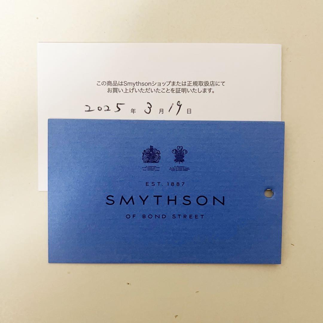 新品未使用 SMYTHSON スマイソン 名刺入れ ネイビー