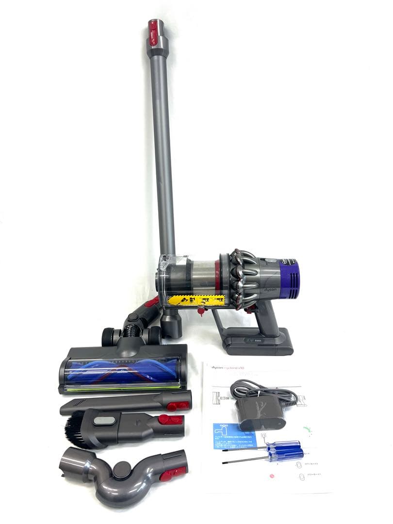 0508-004 [分解洗浄済]ダイソン掃除機V10 お得フルセット