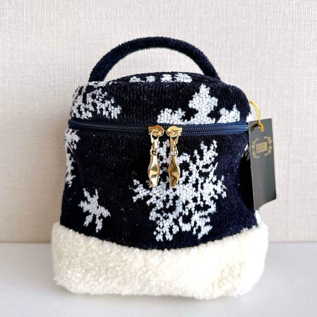 【 新品未使用 】FEILER スノークリスタルホワイト バニティポーチ