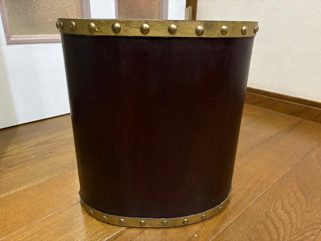 トールペイント木製(ゴミ箱、雑誌入れ等) 未使用品大小セット！