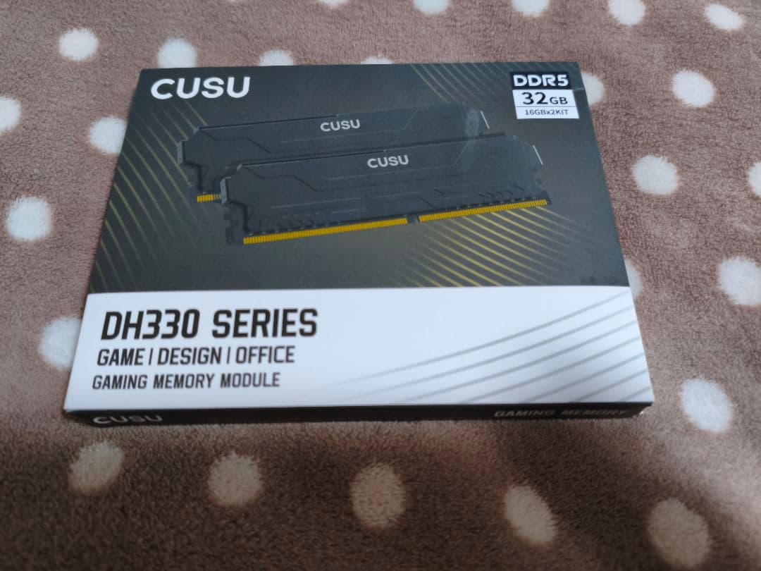 未使用　cusu　ddr5メモリ 16GB*2枚　32GB