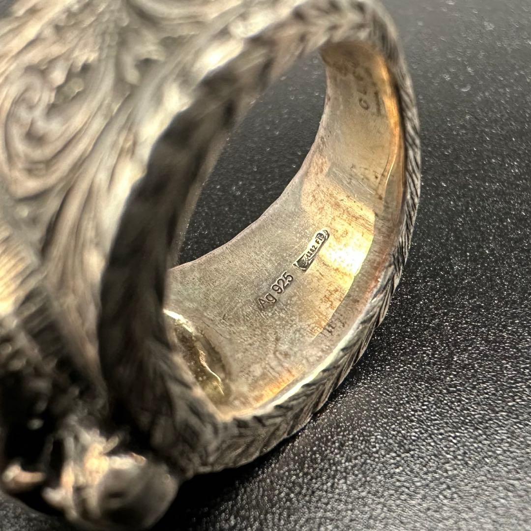極美品✨　GUCCI　指輪　リング　タイガーヘッド　ロゴ　刻印　1509