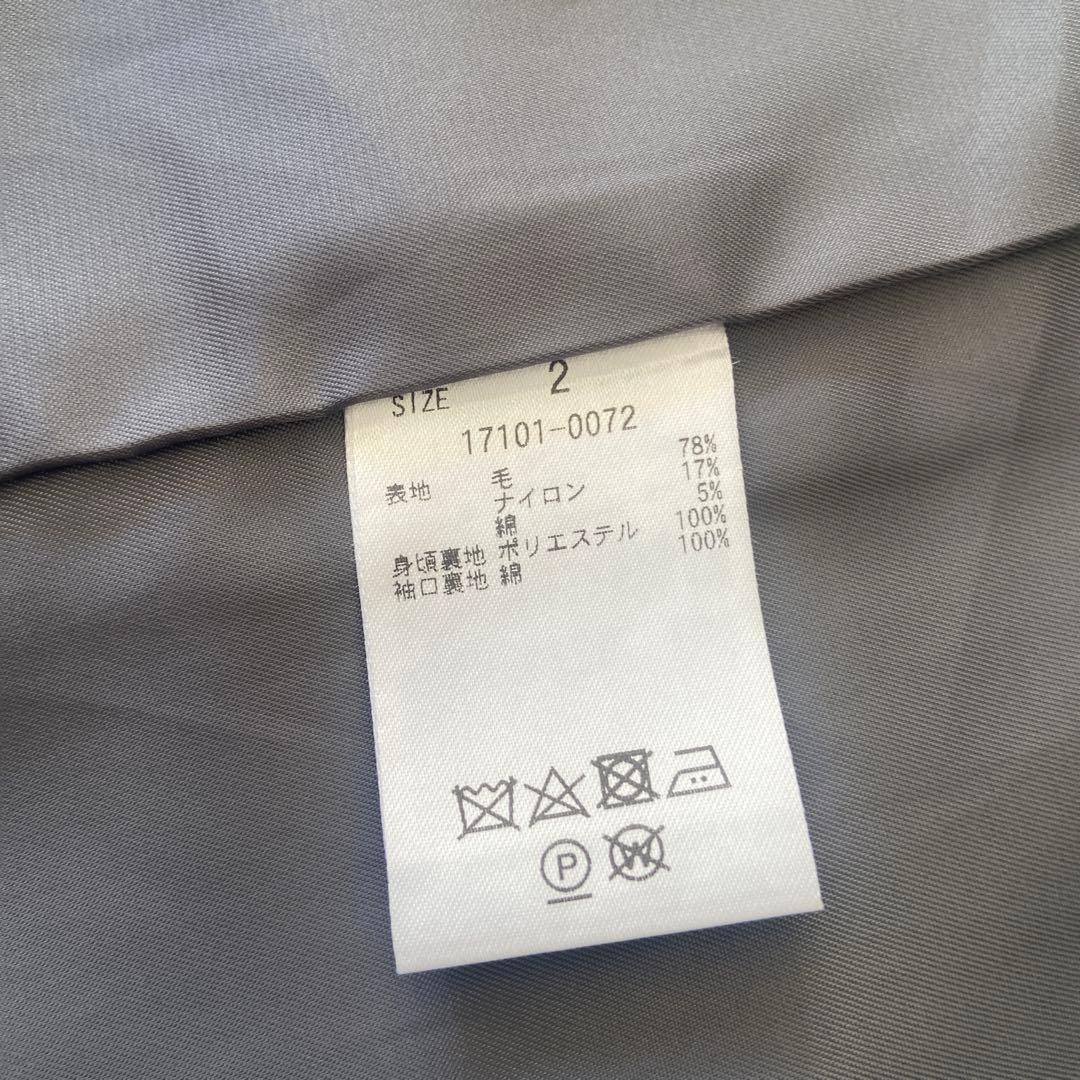 クラネ　OVER SHOULDER PEAKED LAPEL COAT 2