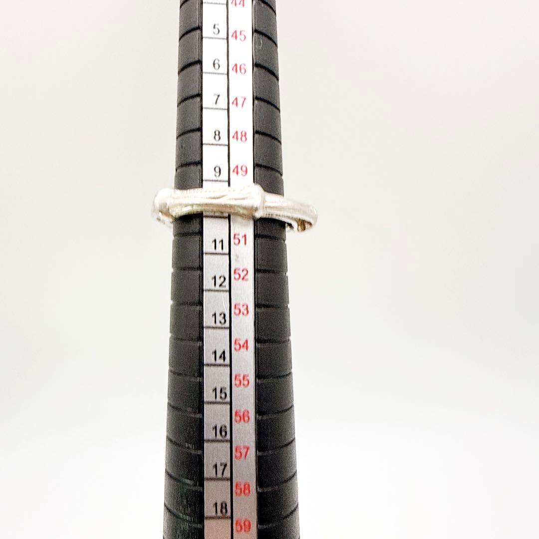 2982-2 保存袋付き美品✨Tiffany バンブー　リング　指輪　10号