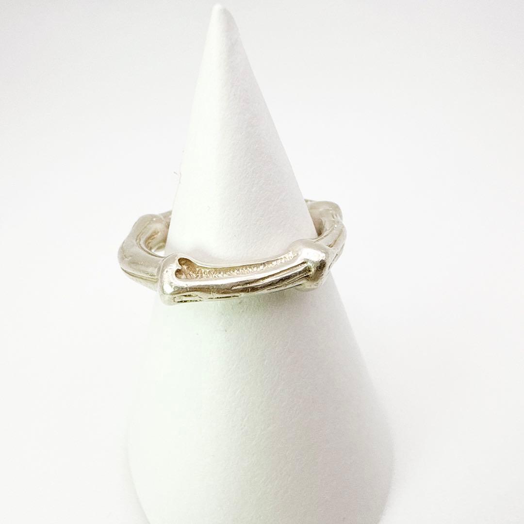 2982-2 保存袋付き美品✨Tiffany バンブー　リング　指輪　10号