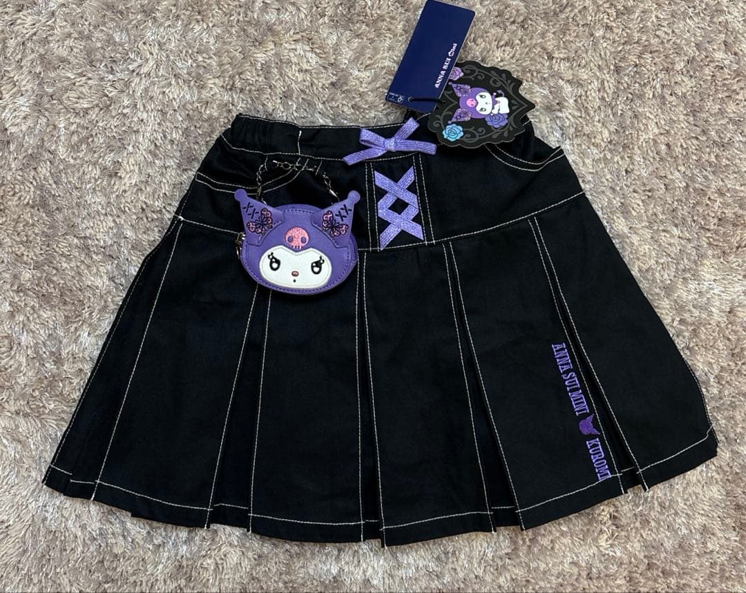 【タイムセール】ANNA SUI mini KUROMIポーチつきスカパン