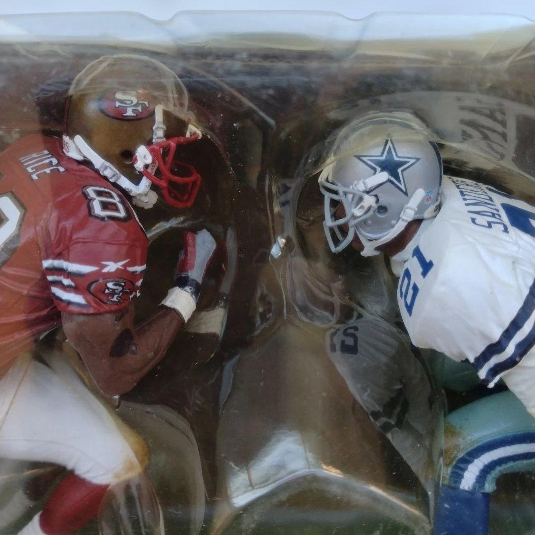 チ*マ様 マクファーレンNFL 2パック/Jライス&Dサンダース フィギュア