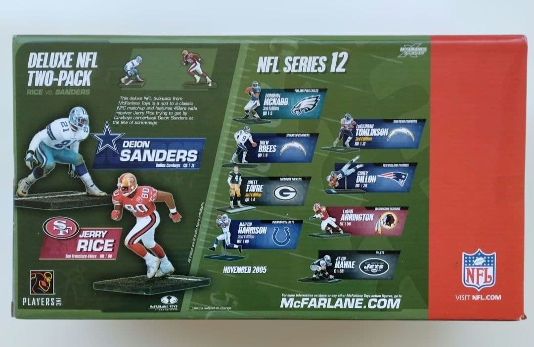 チ*マ様 マクファーレンNFL 2パック/Jライス&Dサンダース フィギュア