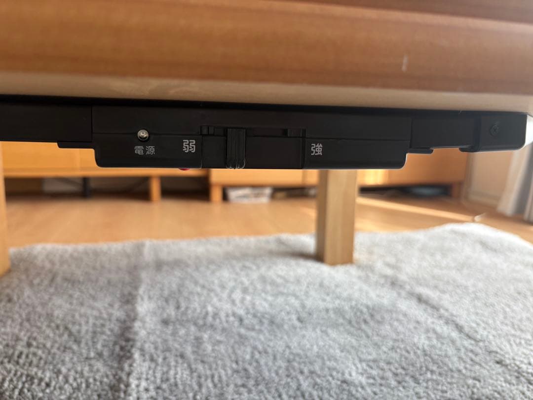 日本製　ナチュラル木製正方形こたつテーブル