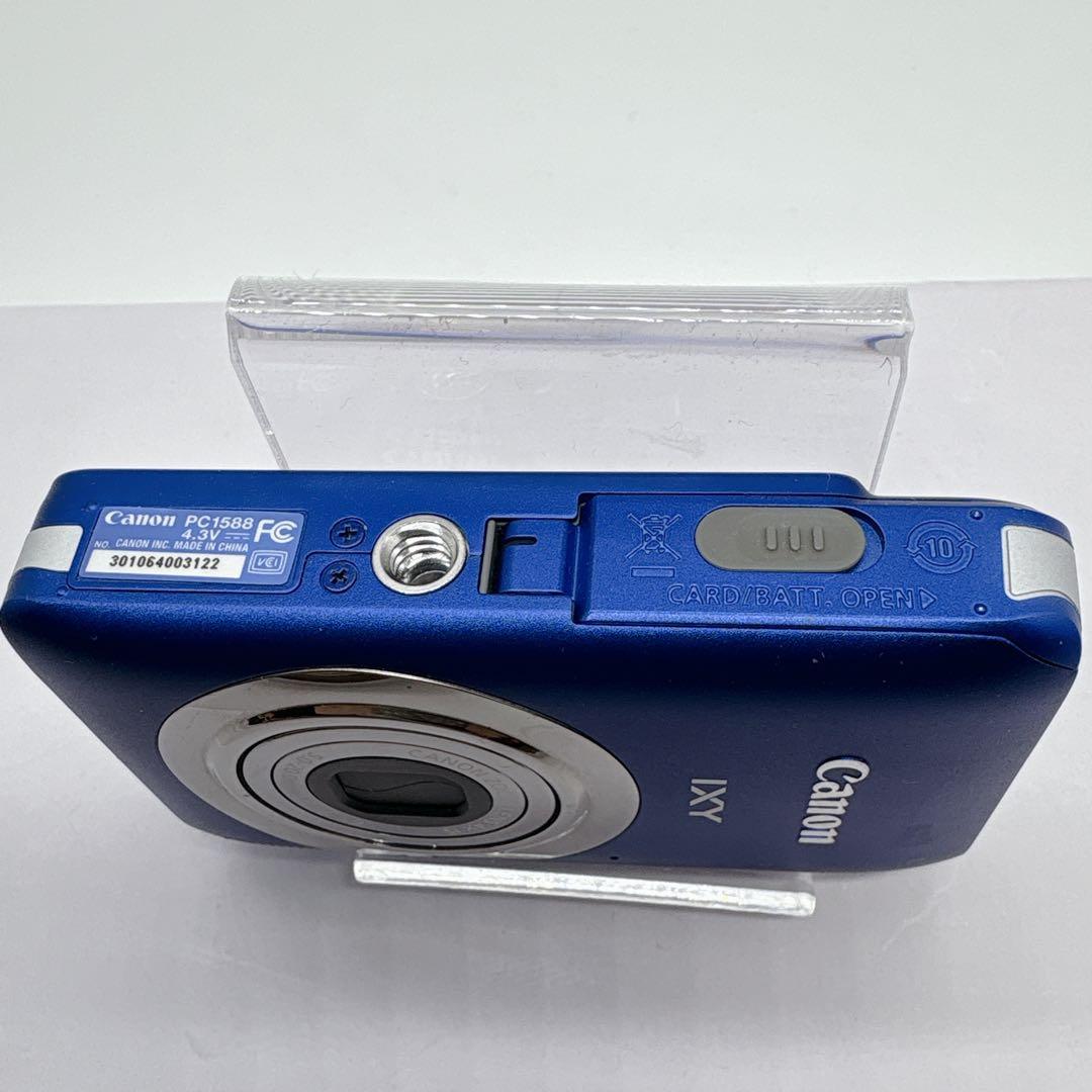 Canon IXY 210F デジタルカメラ ブルー バッテリーチャージャー付き