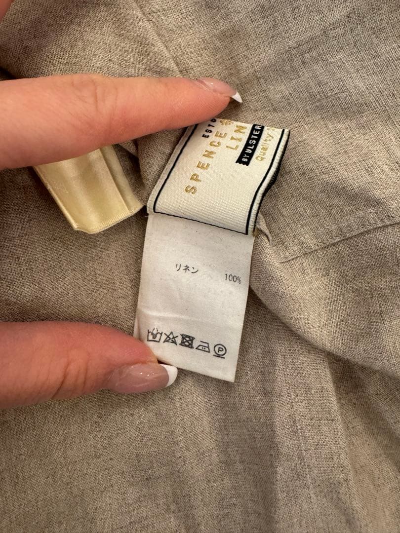 JUN MIKAMI リネンプリーツシャツ