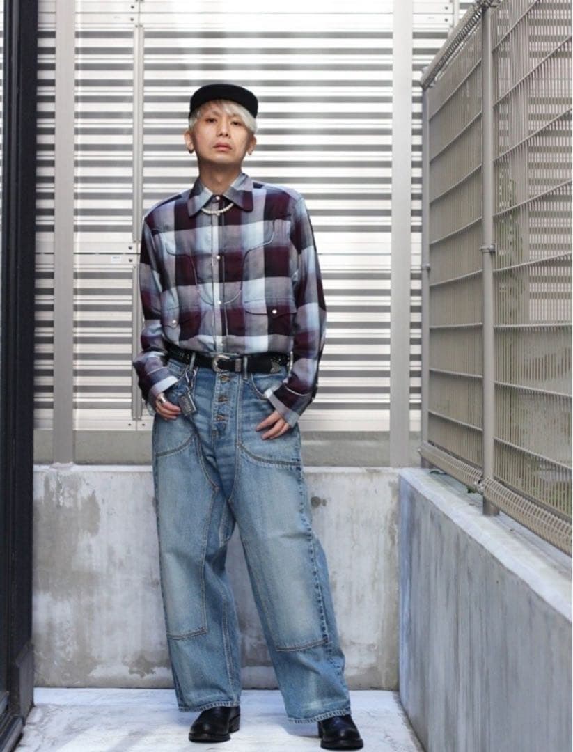 パンツ sugarhill 22ss faded double knee pants32